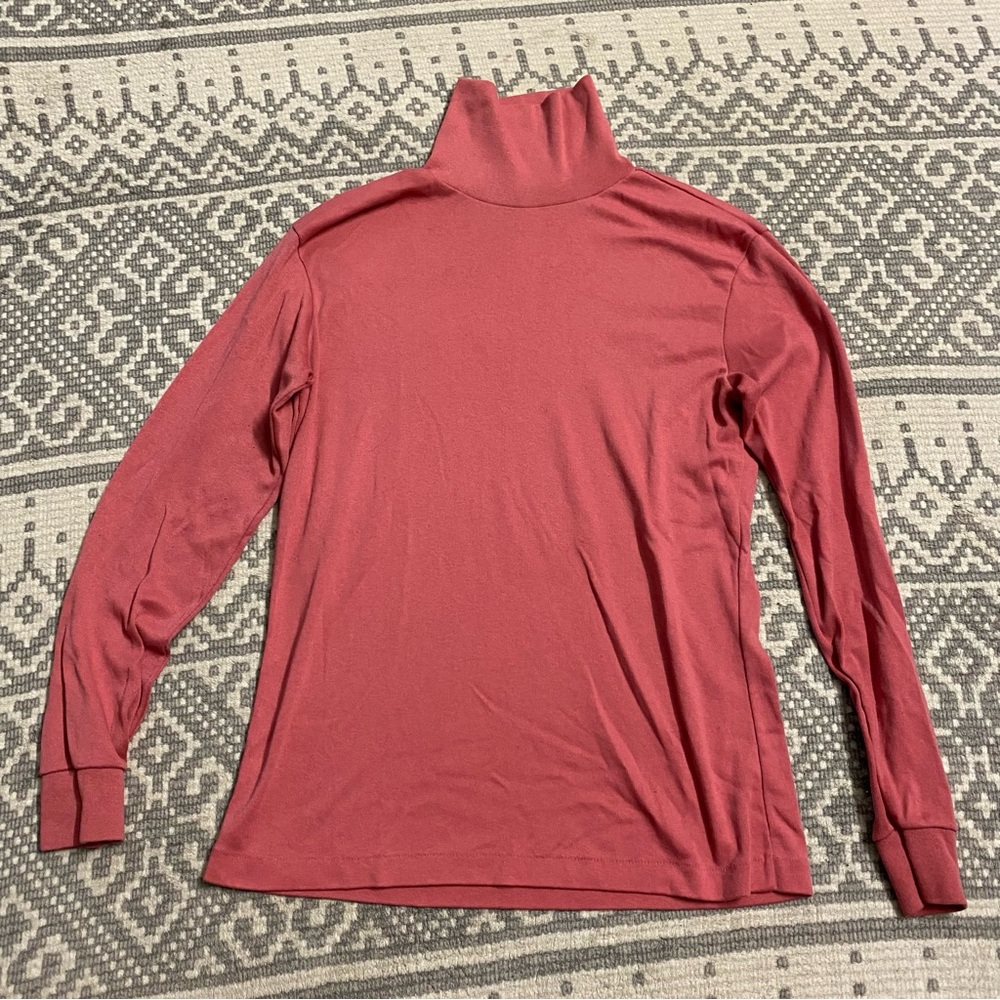 Pink Turtleneck Top